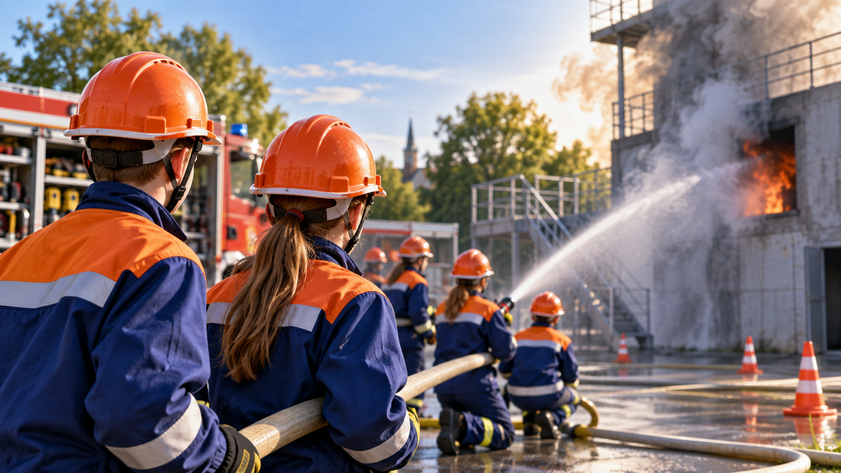 Jugendfeuerwehr Troisdorf: Großübung und 30 Jahre Sieglar