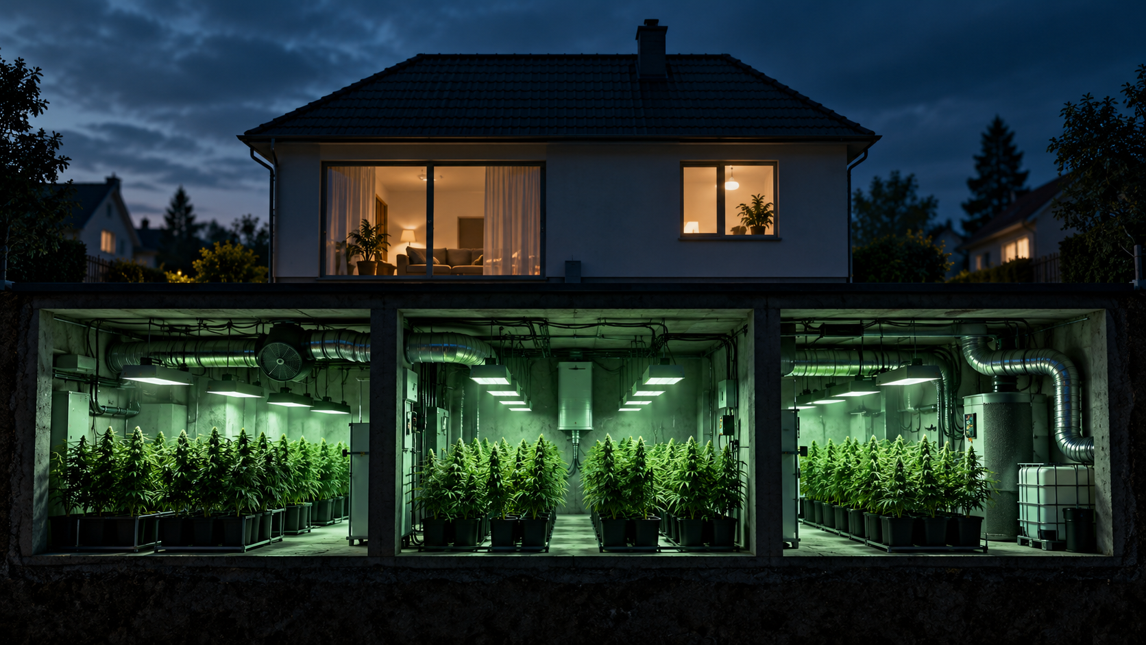 Cannabisplantage in Troisdorf: Polizei entdeckt rund 900 Pflanzen